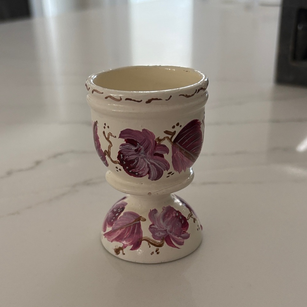 Floral Ceramic Egg Cup